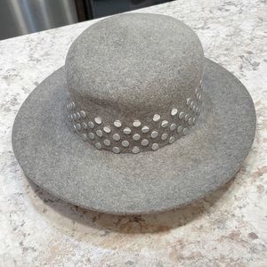 Frank Olive Lillie Robin Wool Fedora Hat Gray OS